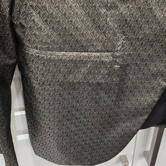 Versace Silver Single-Breasted Blazer Jacket - Picture 4 of 13